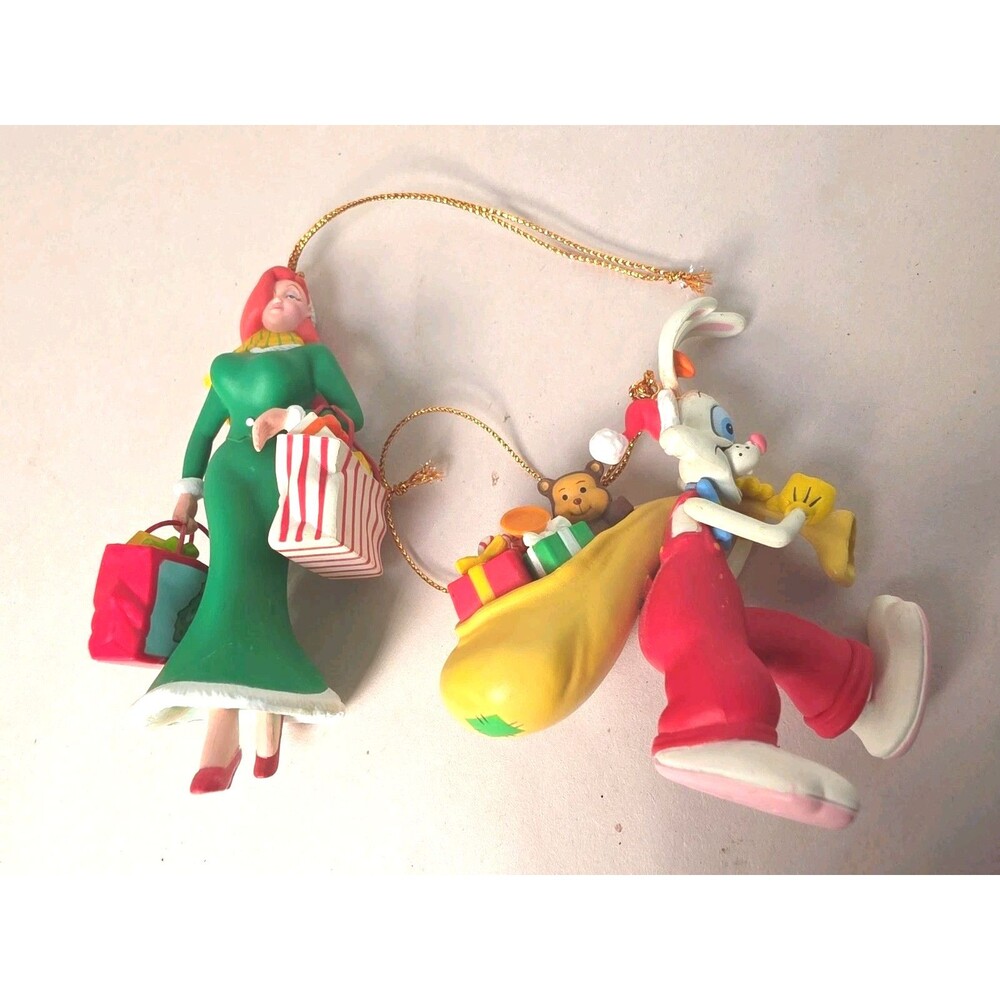 Vintage Disney  Grolier Disney Ornament Roger Rabbit & Jessica